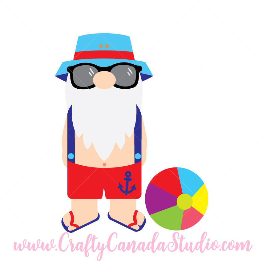 Download Summer Gnome SVG : Crafty Canada Studio